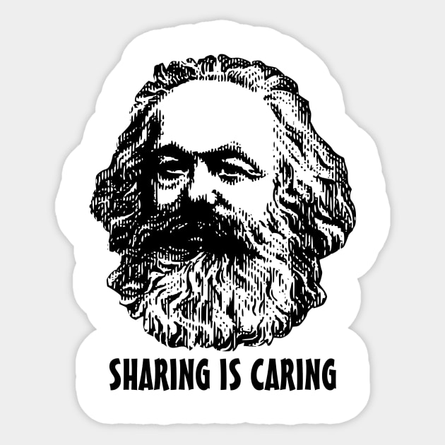 Sharing is Caring Sticker by Creationary